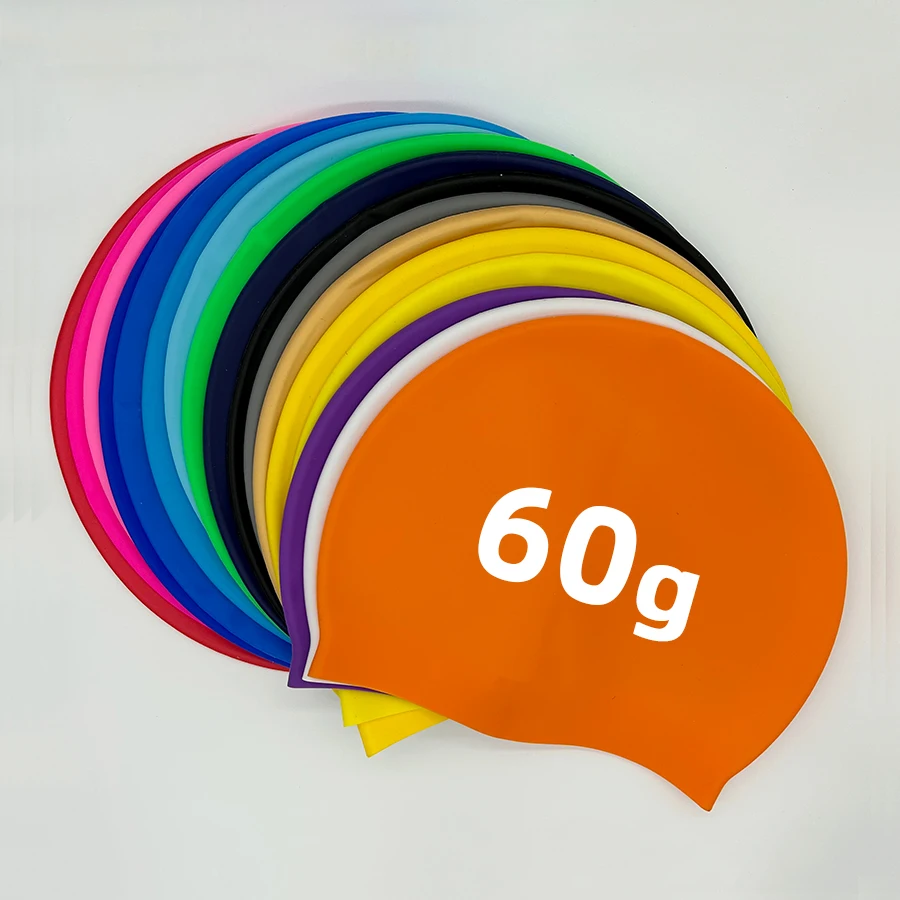 Hot Sell 60g Ear Protect Swimming Cap Custom Acceptable Logo Printing