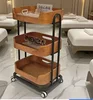 walnut wood color (solid wood board) 50*38*82cm silent wheels