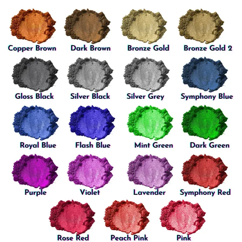 Premium Mica Powder Pigment Metallic Effect For Epoxy Resin Soap Making