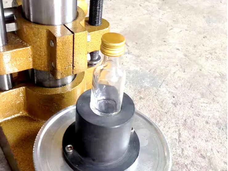 Factory Price Semi Automatic Single Head Aluminum Lid ROPP Sealing Capping Machine for Beverage Olive Oil Bottle