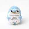 Penguin light blue p card