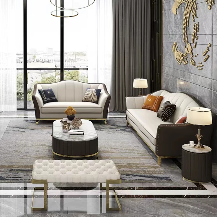 Ekintop Leather Couches And Sofas Modern Leather Sofa Set Living Room