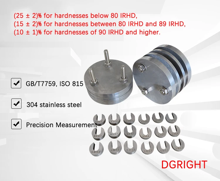 Astm D395 Method A Rubber Compression Set Fixture Round Plate Rubber