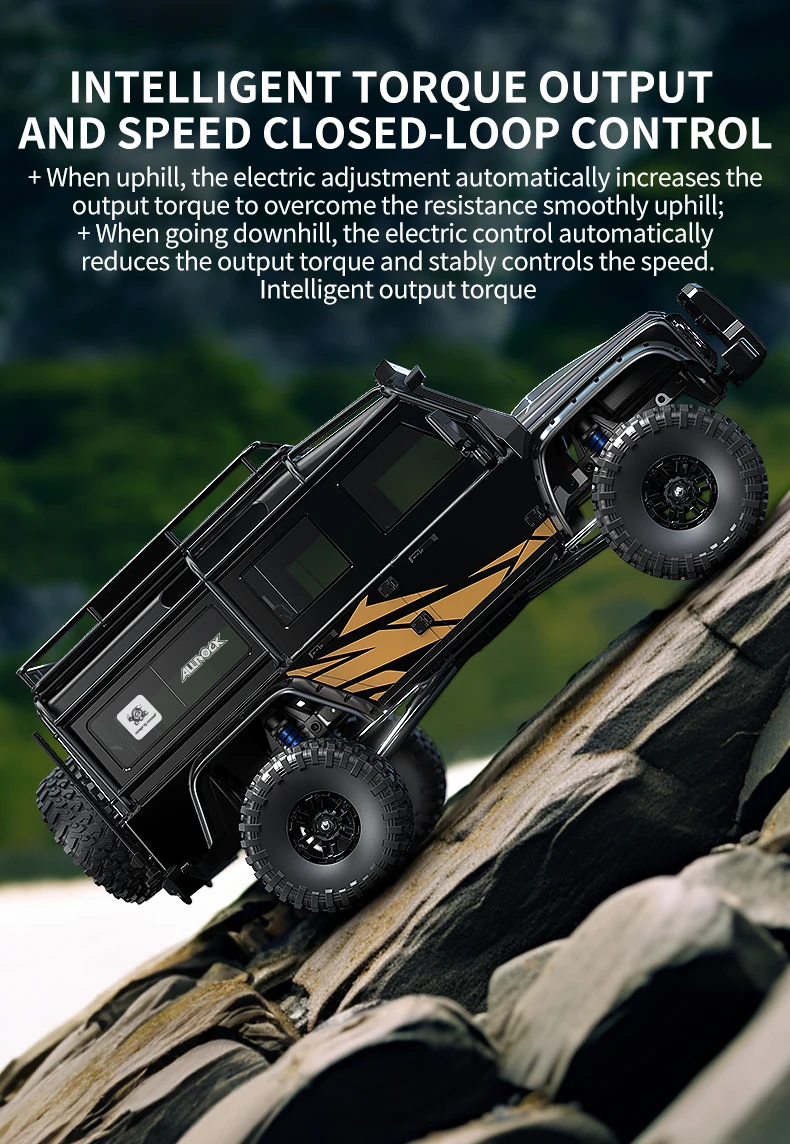 MJX H8H+ RC Car 1/8 4WD 3970 Brushless 8CH Remote Control Toys Climbing Off-Road Truck Aluminum Alloy Parts 80A ESC 35KG Servo