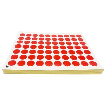 15 x 15 mm red circular sticker, content can be customized or handwritten,label paper,packaging labels