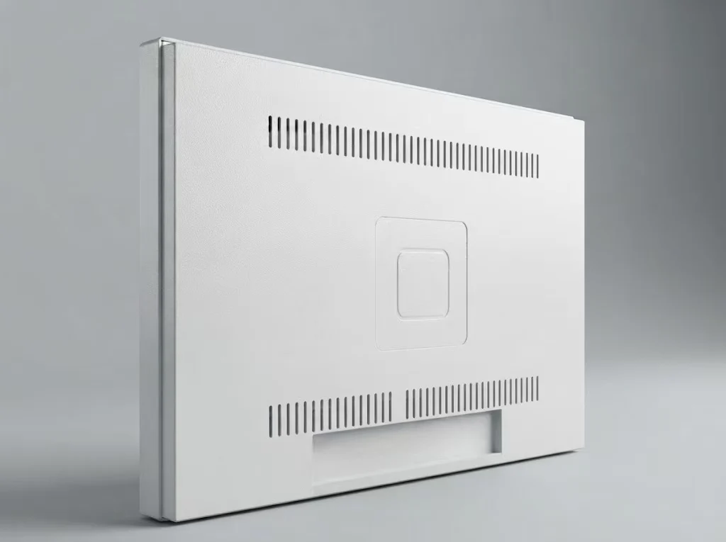 Flat back wall mounted digital signage