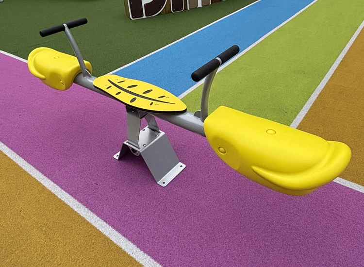 High-Quality Plastic Seat Toy for Outdoor Playground: Kids' Rocking Seesaw