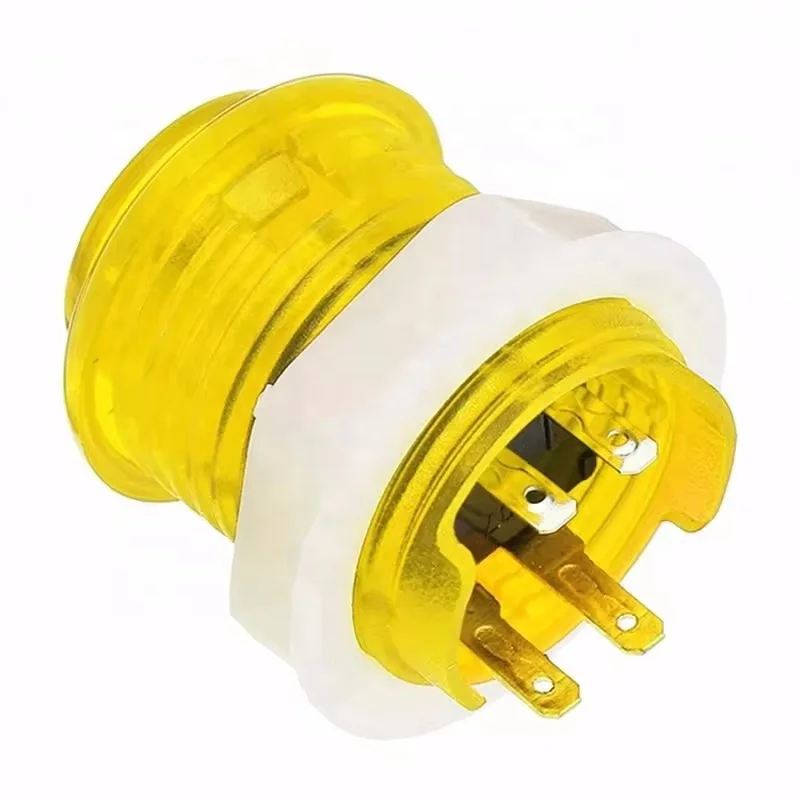 Factory Price 24mm Arcade Push Button 5V&12V LED Illuminated Switching