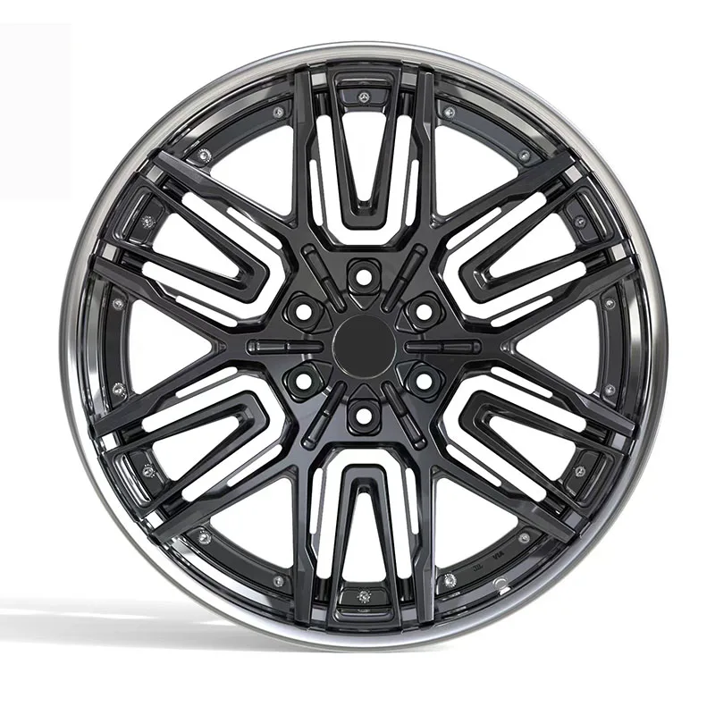 Forged Wheels 2 Piece Aluminum Alloy Rims 20 21 22 Inch Custom Carbon Fiber Wheels for bmw 5x112 Passenger Car Wheels factory