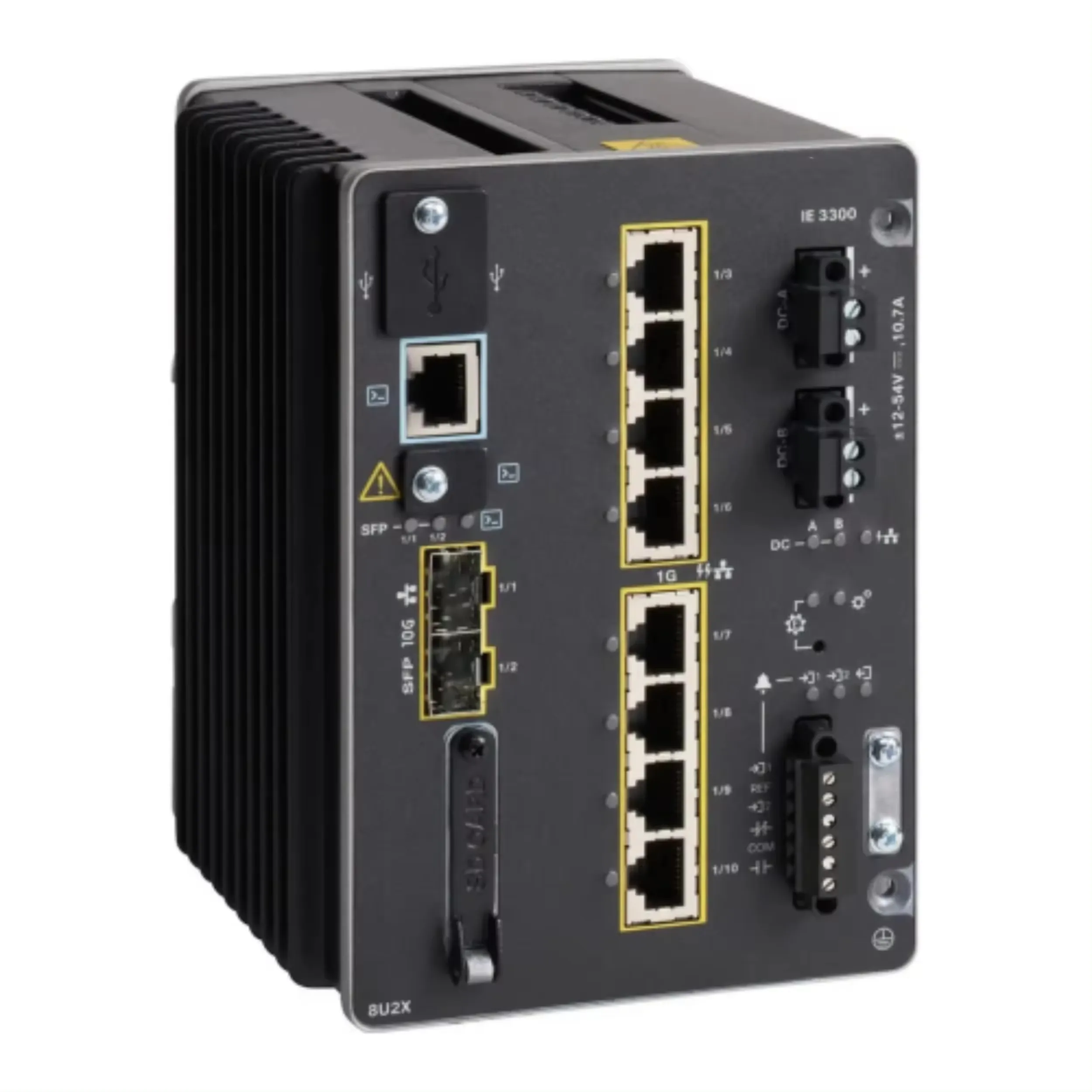 CISCO IE-3300-8T2S-E IE3300 Rugged Series Modular 8 Gigabit Port 2 GE SFP Network Industrial Ethernet Switch IE-3300-8T2S-E