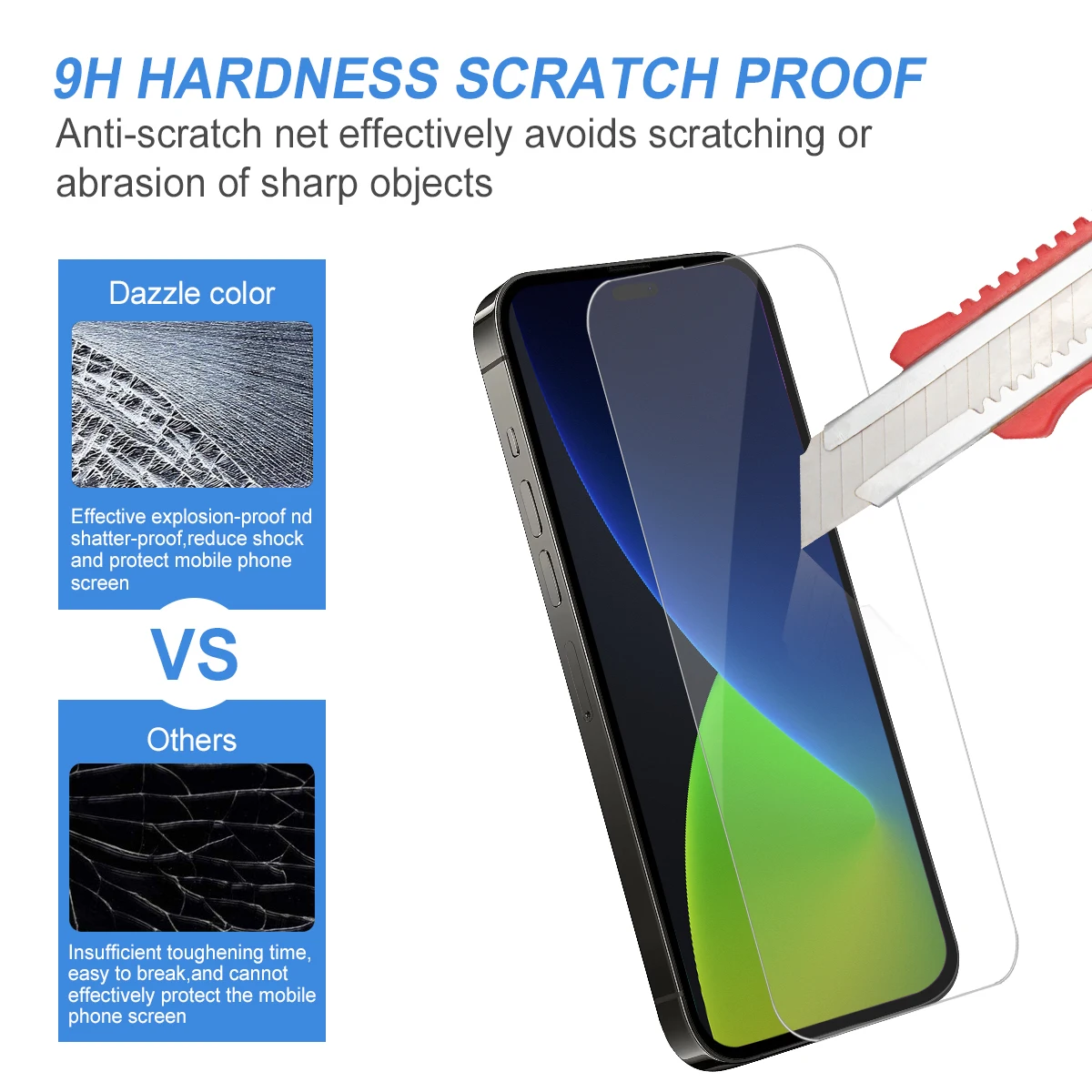 Mobile Phone Screen Protector For Iphone 13 12 11 10 Xr Pro Max 9h 6d 2 ...