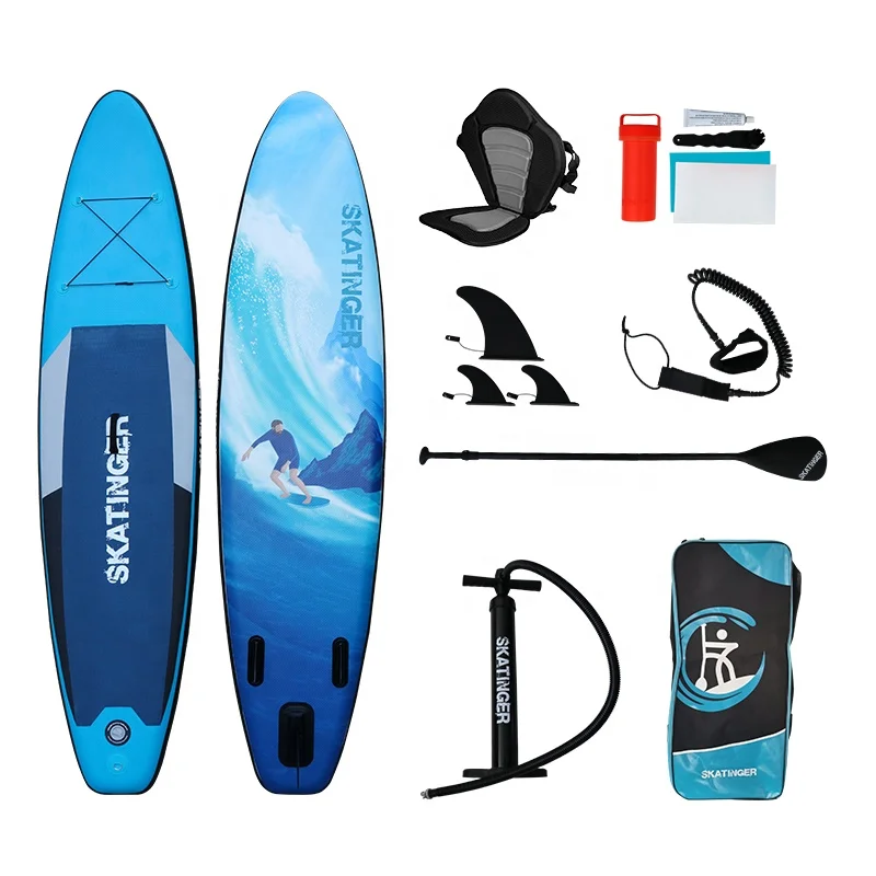 Skatinger pvc+drop stitch surf board board surf inflatable sup sup paddle board