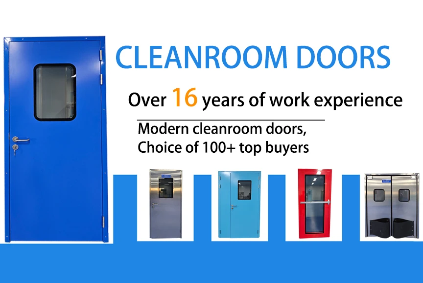 Cleanroom Door Steel Gate Door Panels Stainless Steel 304 Handles Frame ...