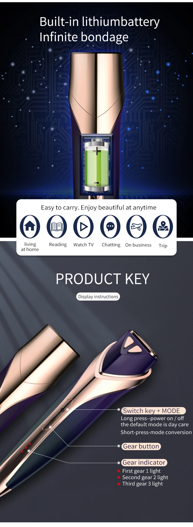 Olansi B15 Face Lifting Beauty Care Instrument Electric Skin Rejuvenation Facial Instrument