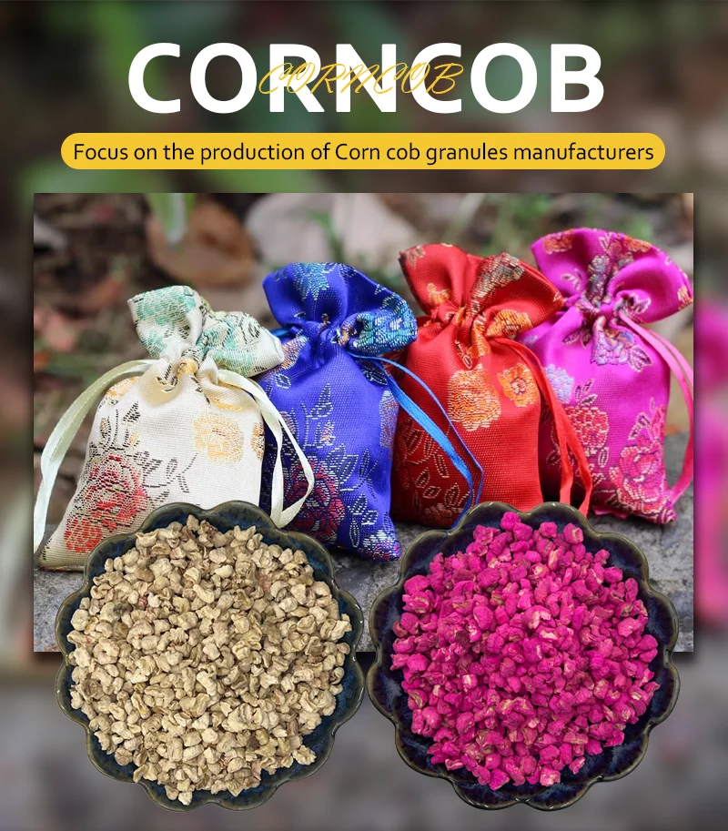 Natural Crushed Corn Cob Pellets Hamster Bedding Colored Corncob For