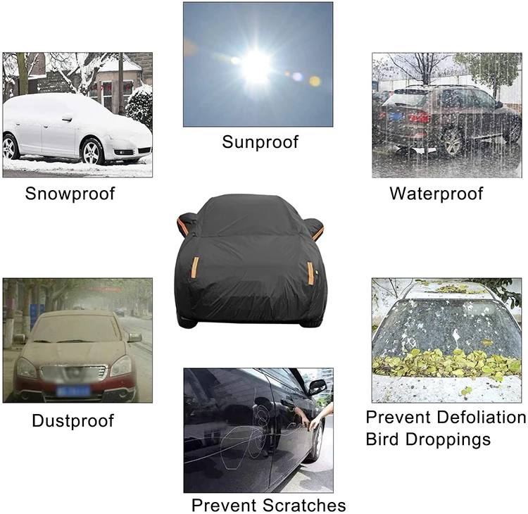 Fast Delivery Uv Protection Waterproof Car Cover Windproof Dust Proof