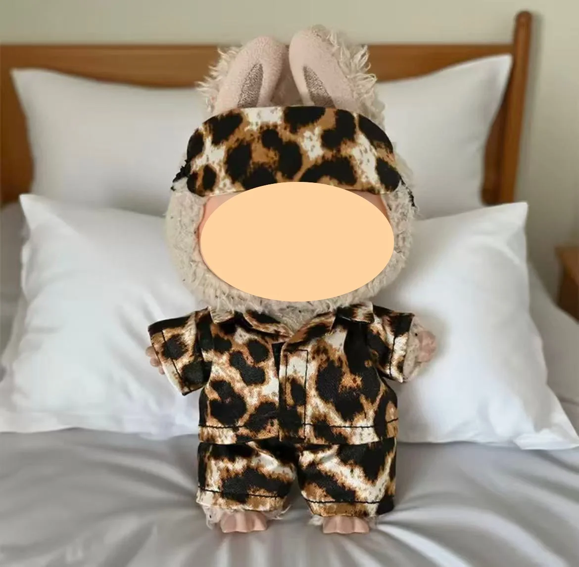 For LABUBU V1 V2 V3 Dolls and Plush Toys Outfit Replaceable Leopard ...