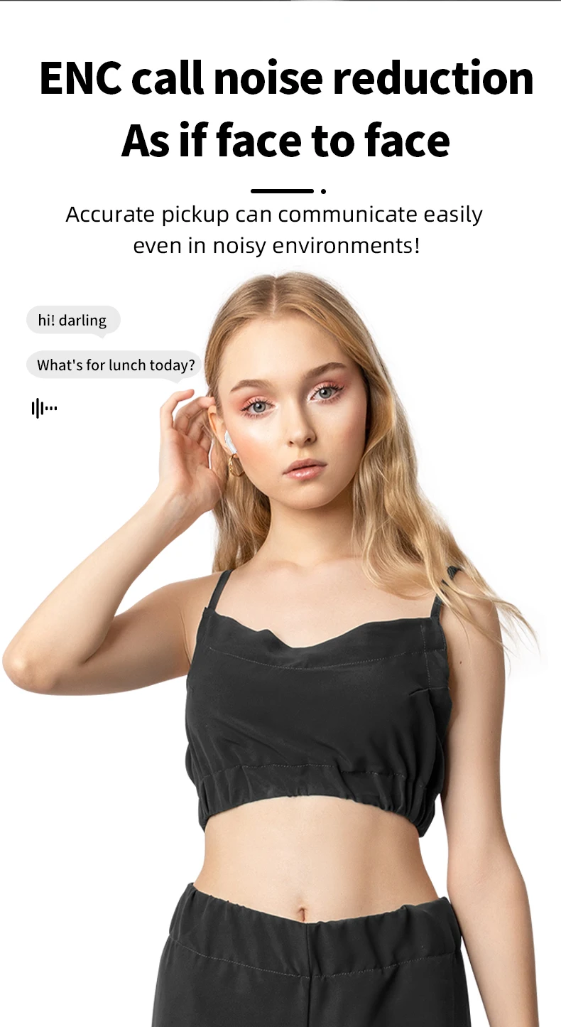 New A9 Pro Earphones Wireless Bt 5.4 Headset LED Touch Screen Control Volume Adjustment aperçu 4