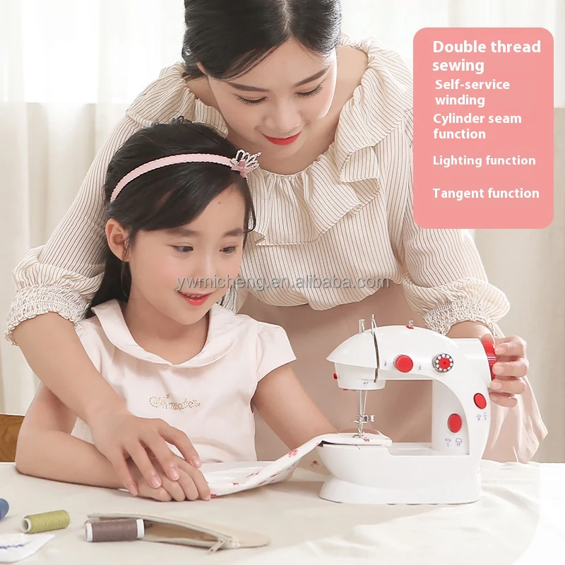 Sewing Machine Industrial Mini  Leather Hand Home Uk Us Eu Au Plug With Extension Table Sm-202 Used Portable for Cloth