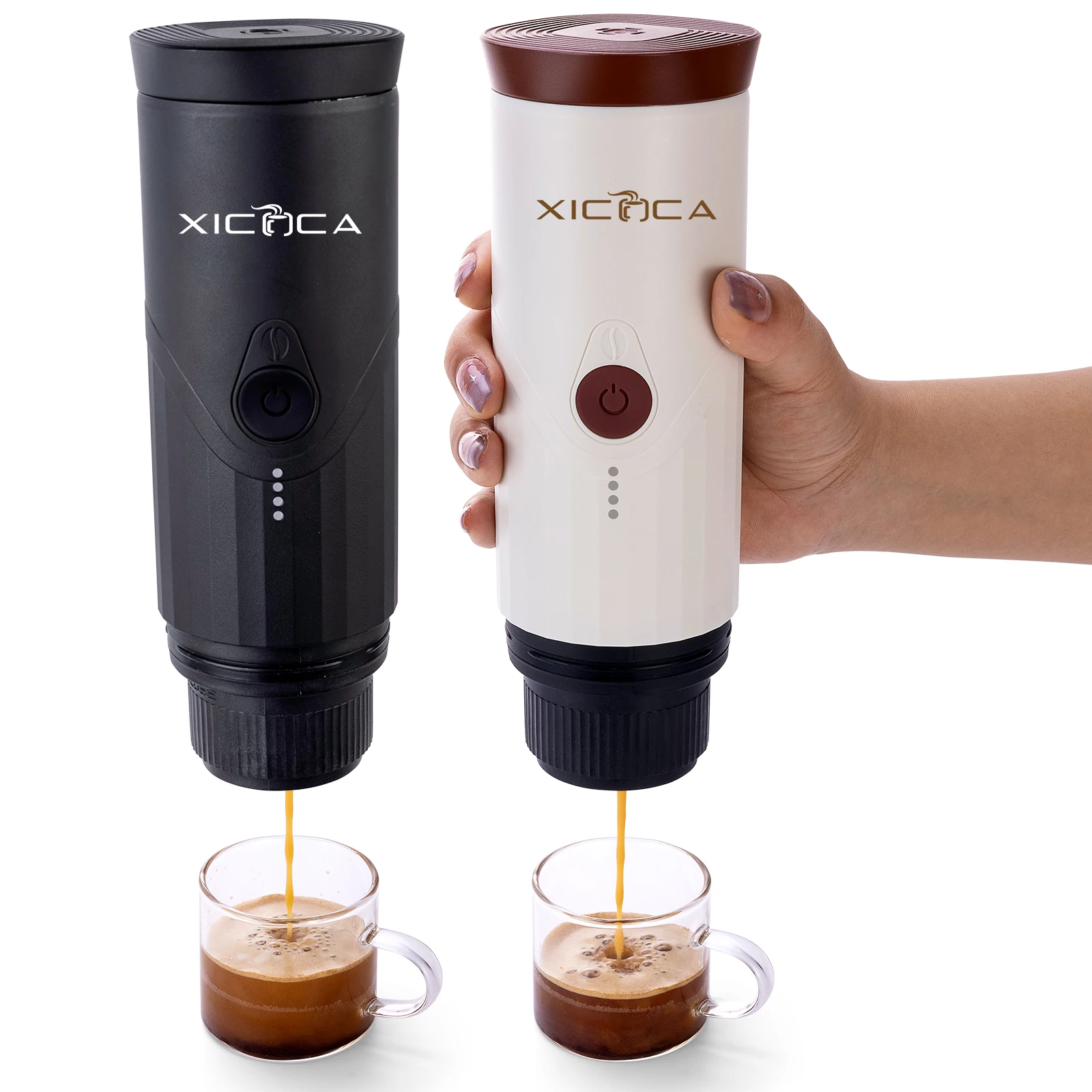 Ubuy Aicok Aicok Single Serve Coffee Maker Electric Portable Coffee Maker  USB Rechargeable Capsule Espresso Machine