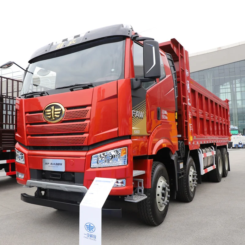 FAW Truck J6P 560HP Euro 5 41-50t Left-Hand Drive 8x4 Mining Dump