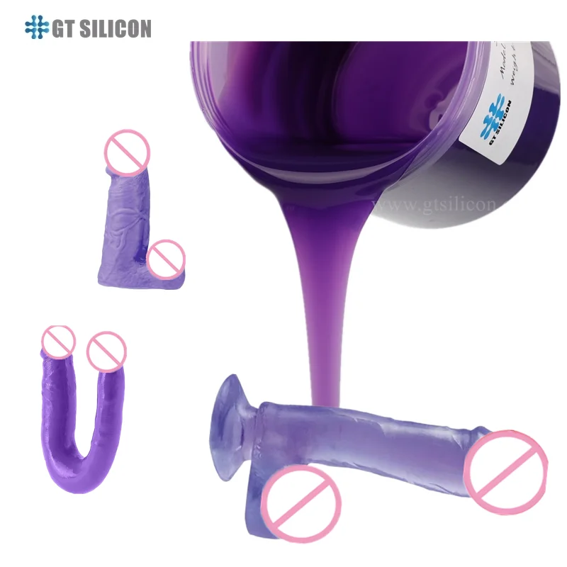 Wholesale  Body Platinum Liquid Silicone Rubber Making for Realistic  with Different Color Silicone Penis  Dildo Mold