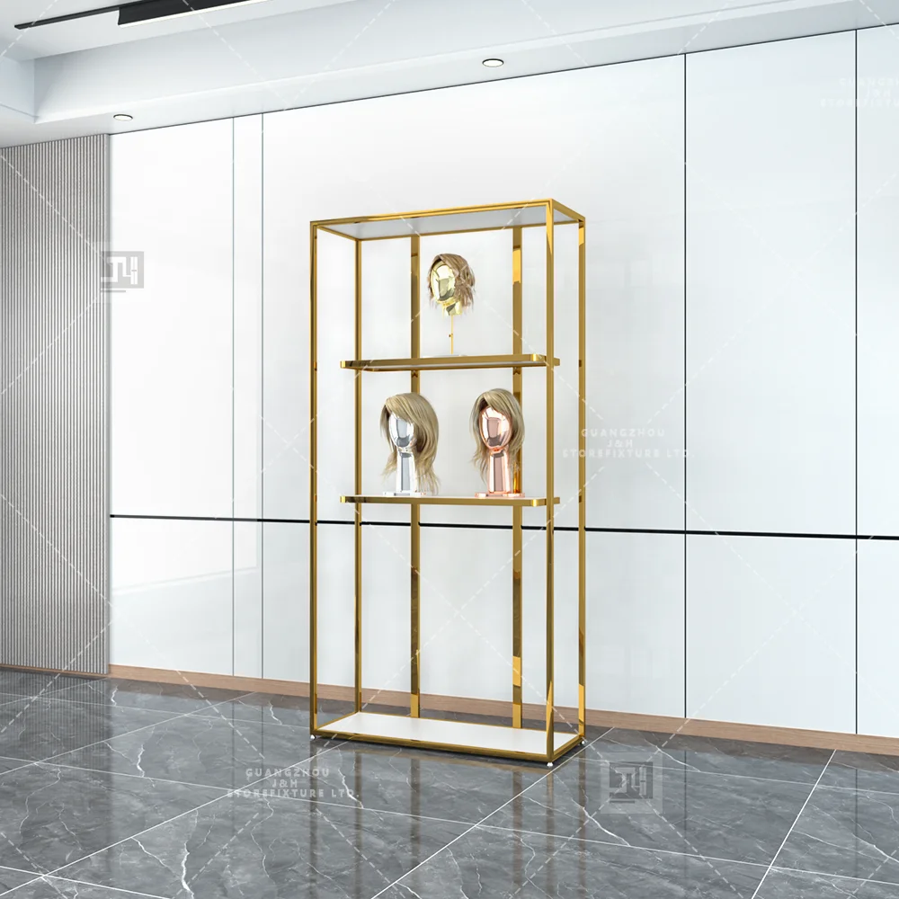 New Arrival Mannequin Wig Display Shelves Stand Popular Wig Display Mannequin with Stand Wig Store Display Rack