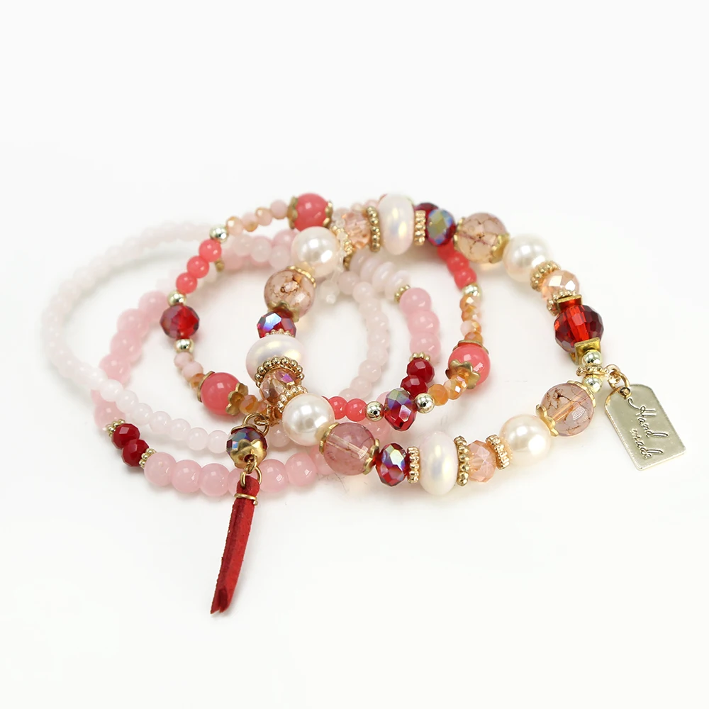BESTONE Jewelry Glass Beads Friendship Bracelets