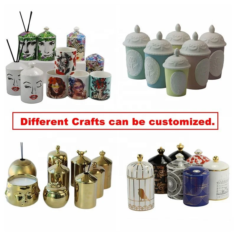 Керамический флакон-диффузор пустой аромадиффузор на заказ роскошные банки для свечей с ароматом черные Ротанговые палочки и