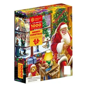1000pcs Cardboard Christmas Puzzles Toy for Teenagers and Adults