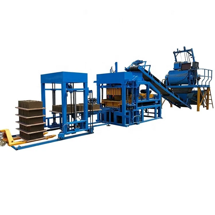 QT4 15 Glass Blocks Bricks Making Machine With Paving Stone Mold in India
