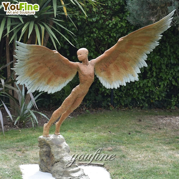 abstract angel sculpture