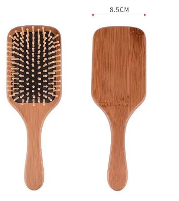 Customized Eco-Friendly Natural Bamboo Massage Comb Wood Hair Brush