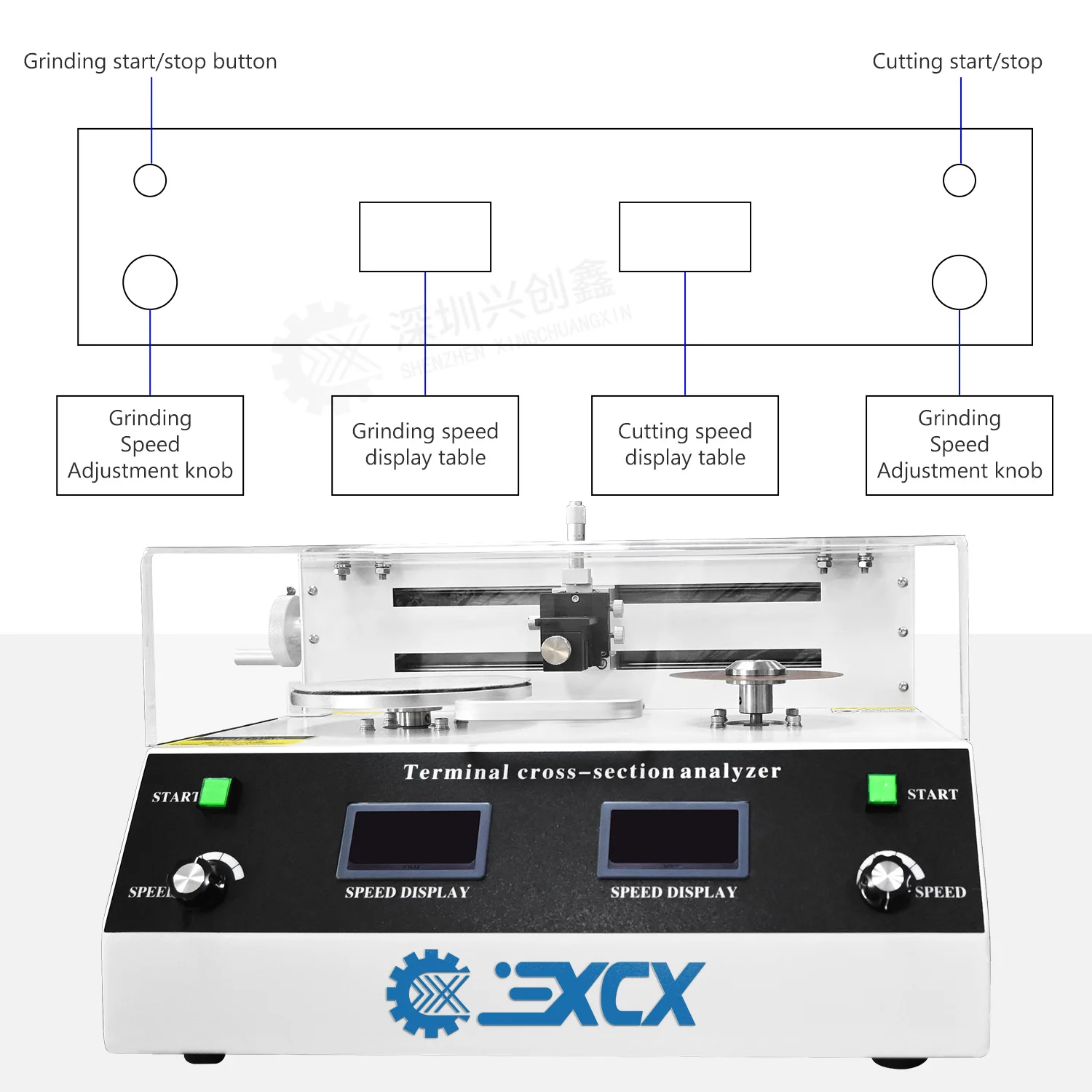Auto Wire Terminal Cross Section Analysis Instrument Precision Terminal Crimping Profile Analyzer Machine
