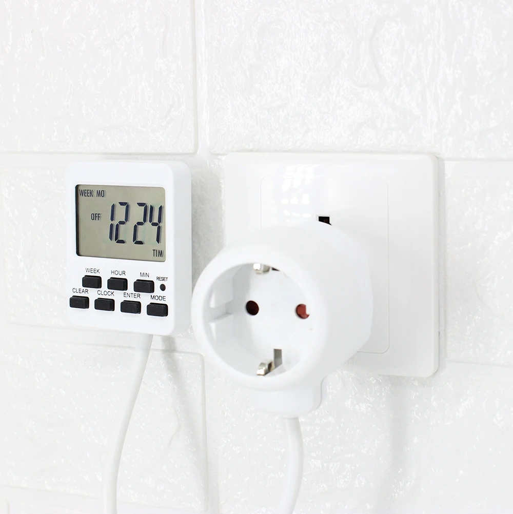 Digital Timer Extension Cord Switch Timing Socket with Programmable Setting of Time