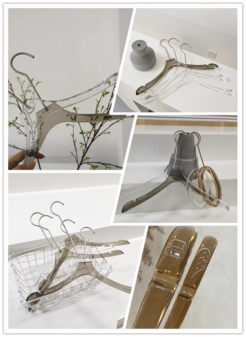 one hundred kinds crystal clear acrylic clothes hanger manufacturer