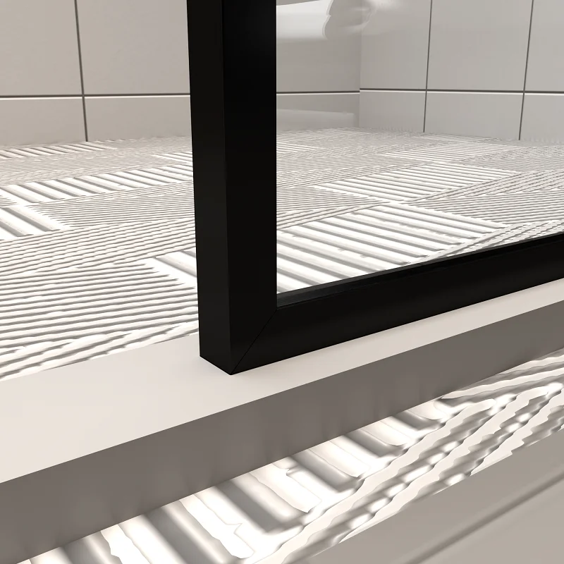 Factory Direct Sale Bathroom Corner Walk in Shower Screen With Frame Hotel Glass Shower Door Partition