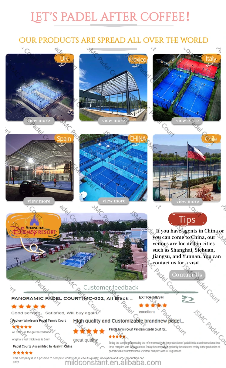 Jsmc Economic Price Stable Padel Courts Paddle Tennis Court With Your ...