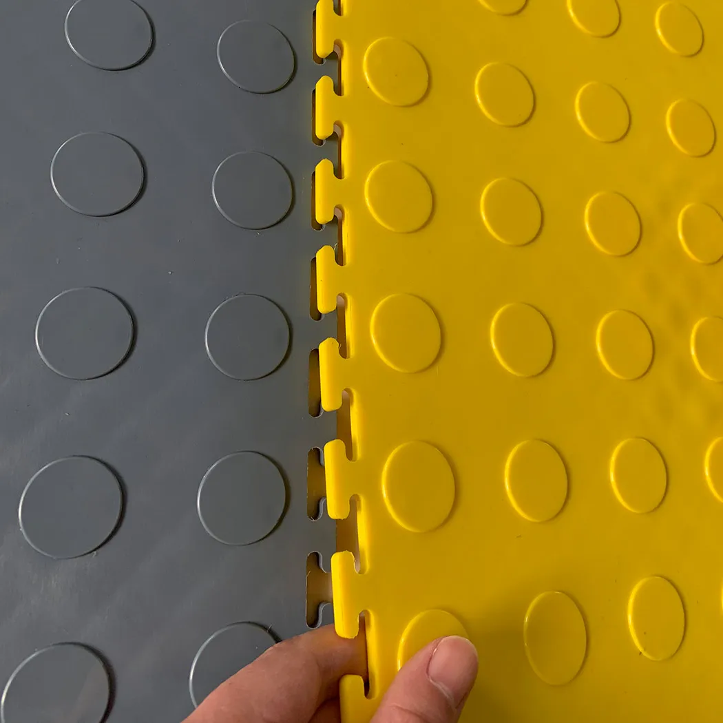 Heavy Load Garage Parking Lot Workshop Warehouse Office Flooring Anti slip Floor Interlocking PVC Tile