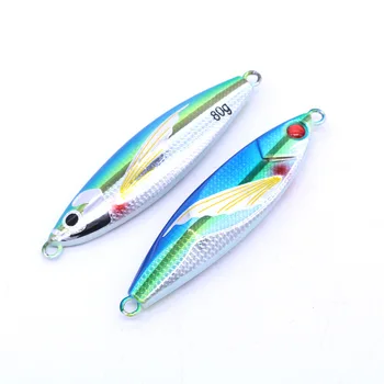 40g 60g 80g 100g Jigging Slow Metal Jigs Sea Fishing Lures Bait Pitch Molds Sink Head Saltwater Light Shore Fishing Lure – Metal Jig – view 4