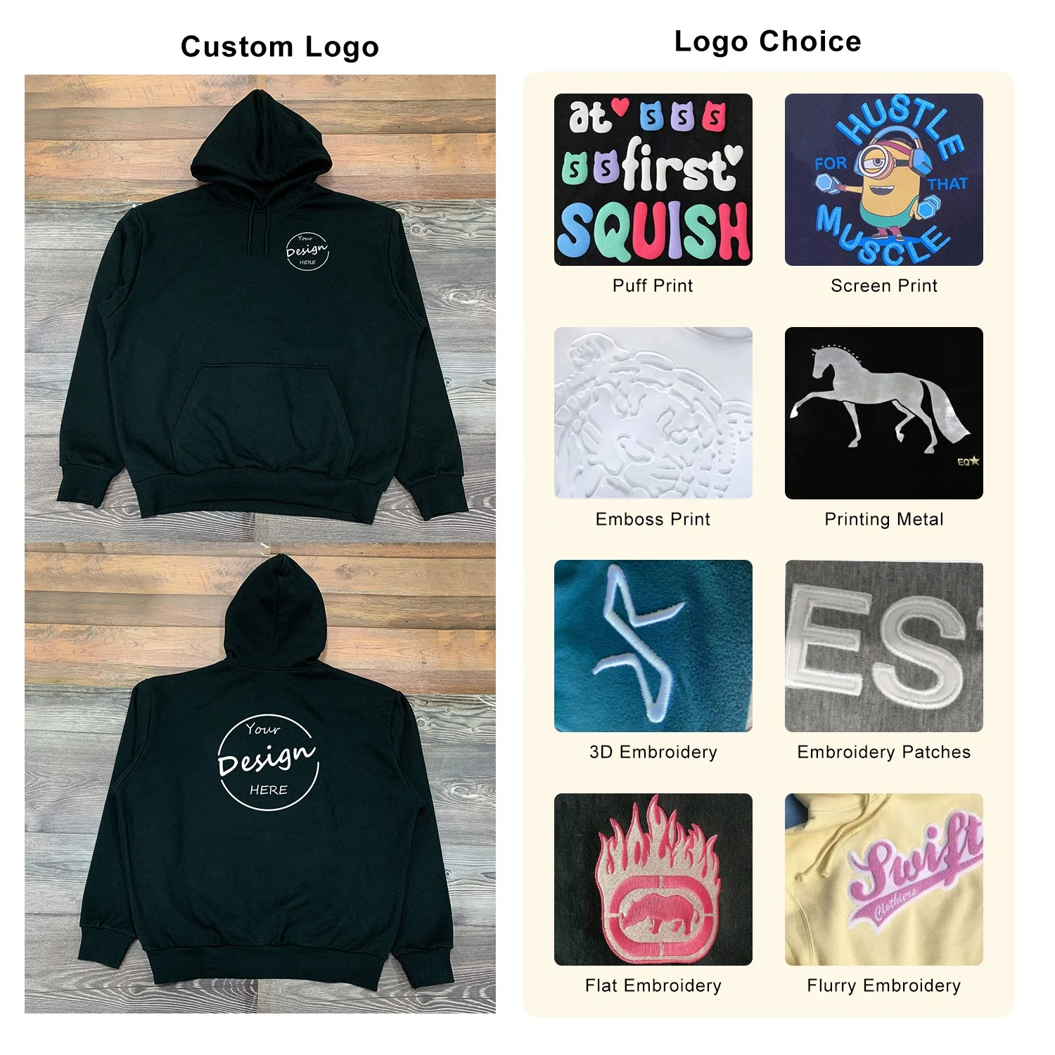 JL38A OEM Mens Hoodies Pullover Oversized Heavyweight Hoodie Men Athletic Vintage Sweatshirt Streetwear Unisex