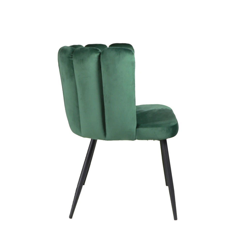 New style modern furniture wholesale living room velvet dining chair with wood leg