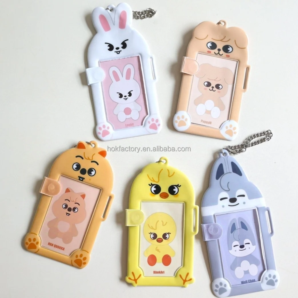 Kpop Skzoo Photocard Holder Custom Logo Print Photo Collect Card