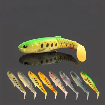 Silicone T-Tail Soft Lure Bionic Girella Fish Simulation Fake Bait Fishing Tackle – Soft Lure – view 3