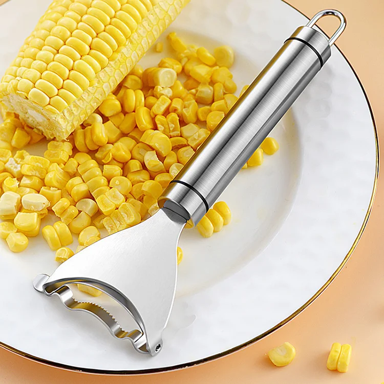 Durable Stainless Steel Manual Corn Shaver Peeler Rust-Proof Kitchen Tool for Home Cutte