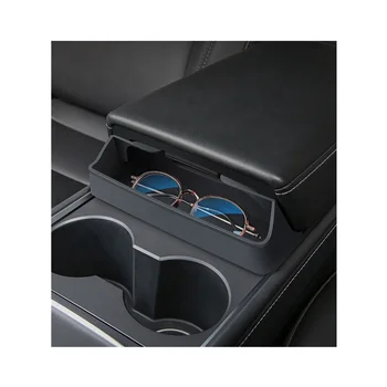 Tesla Model 3 Model Y Center Console Sunglasses Holder Armrest Box Silicone Eyeglasses Storage Box
