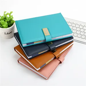 2023 New Arrival A5 Hardcover PU Leather Planner Notebook Sewing Binding Magnetic Buckle Paper Printed Diary