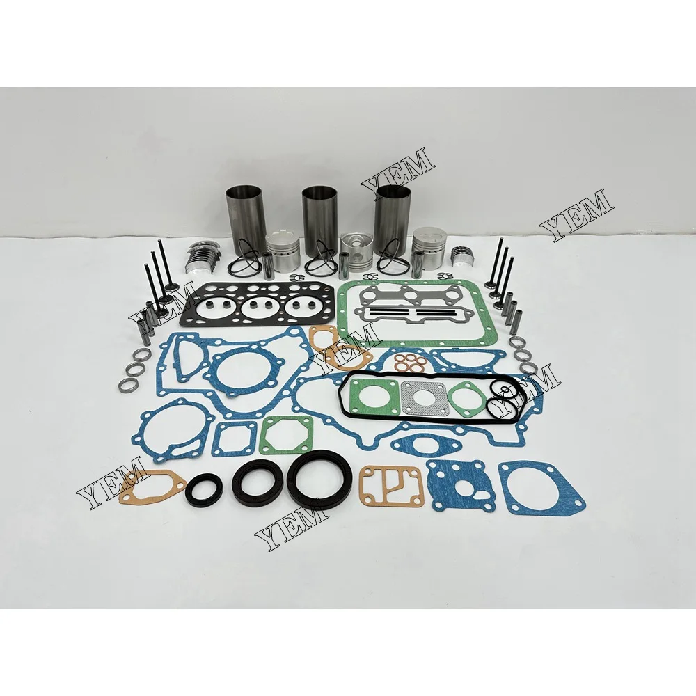 Engine Repair Kit With Piston Rings Liner Bearing Valves Gaskets For Mitsubishi K3E Engine Repair Parts Kit