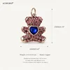 Purple Teddy Bear Charm