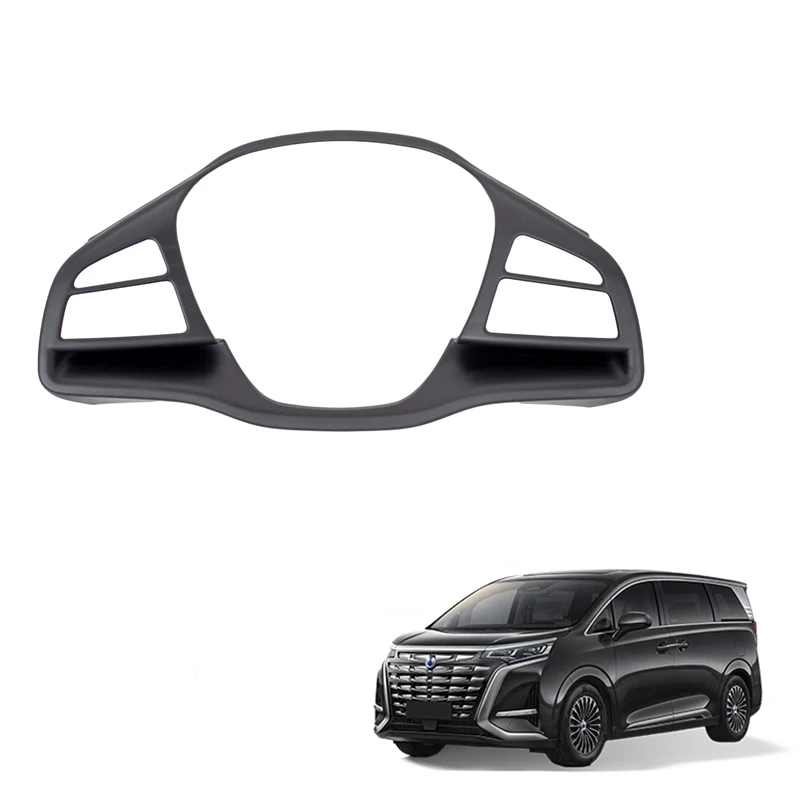 Car Steering Wheel Trim for Denza D9 Accessory ABS Wood Pattern Steering Wheel Decoration Auto Interior Accessories